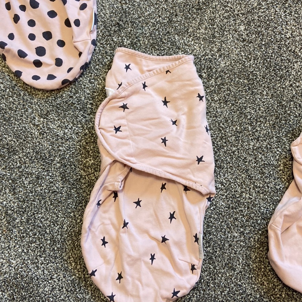 Three 0-3M swaddles